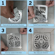 Set of 10 Anti-Clog Mesh Drain Filter – Hair & Insect Resistant Bathroom Screen