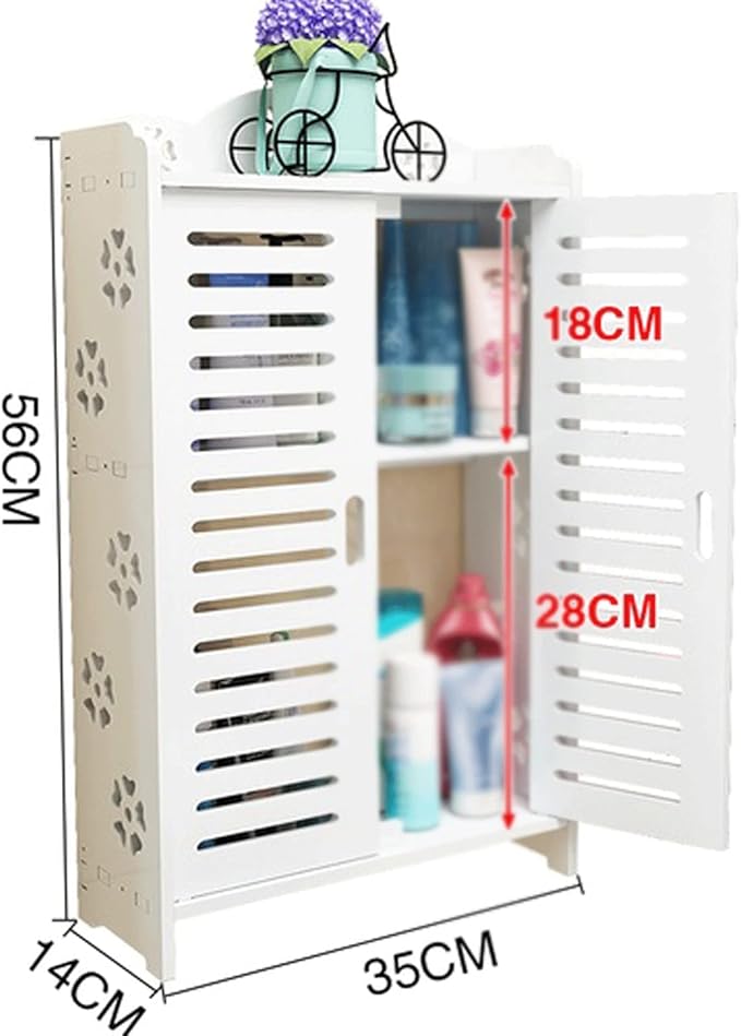 Wall-Mounted Bathroom Storage Shelf – No Drill Organizer