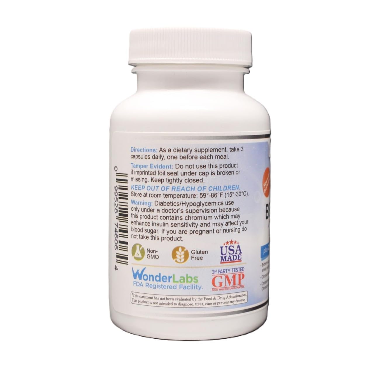 Wonder Laboratories Berberine HCL 1,500mg + Cinnamon, Chromium, & Bioperine Maintenance for Glucose, Heart & Immune System Health Gluten & GMO Free - 60 Capsules - Medaid International