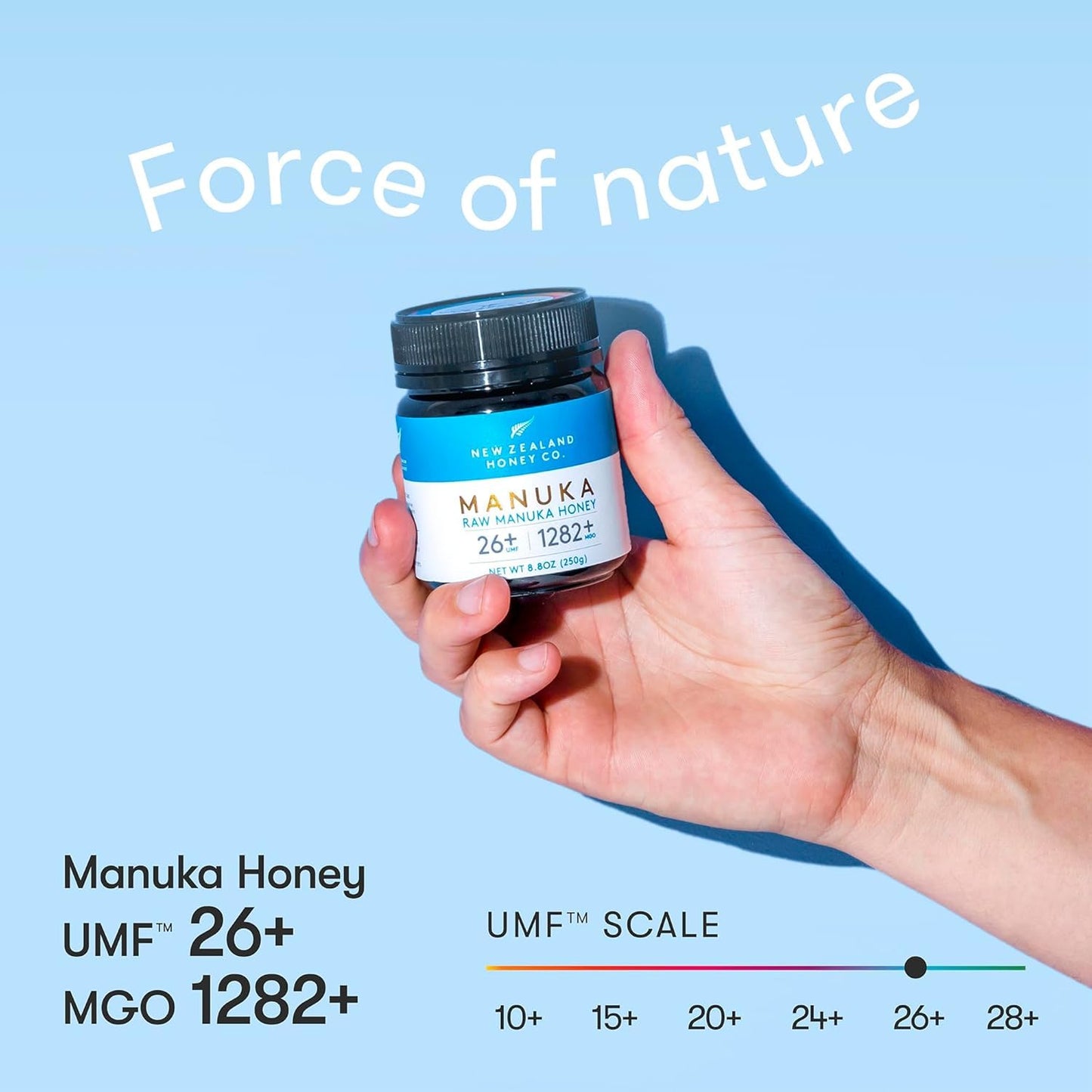 New Zealand Honey Co. Raw Manuka Honey UMF 26+ | MGO 1282+, UMF Certified /4.4oz - Medaid International