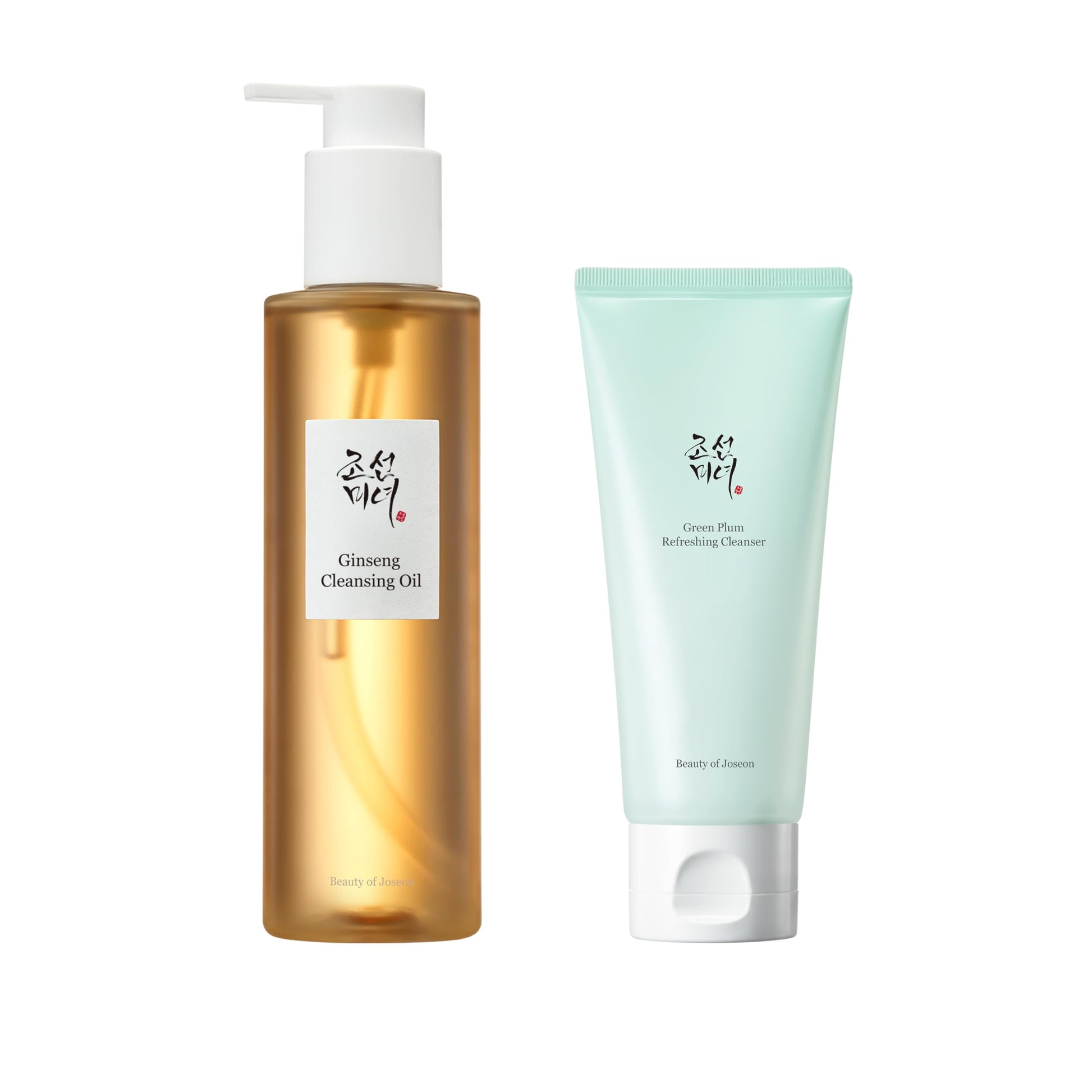 Beauty of Joseon Deep Double Cleansing Duo Green Plum Refreshing Cleanser 100ml, 3.38 fl.oz & Ginseng Cleansing Oil 210ml, 7.1 fl.oz Korean Skin Care - Medaid International