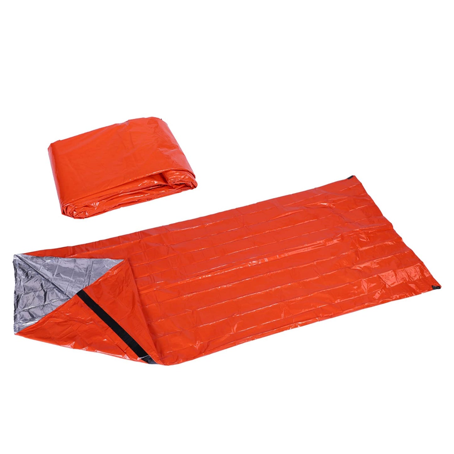 Survival Gear, Emergency Sleeping Bag PE Material Bivy Sack with Small Size for Outdoor Sleeping