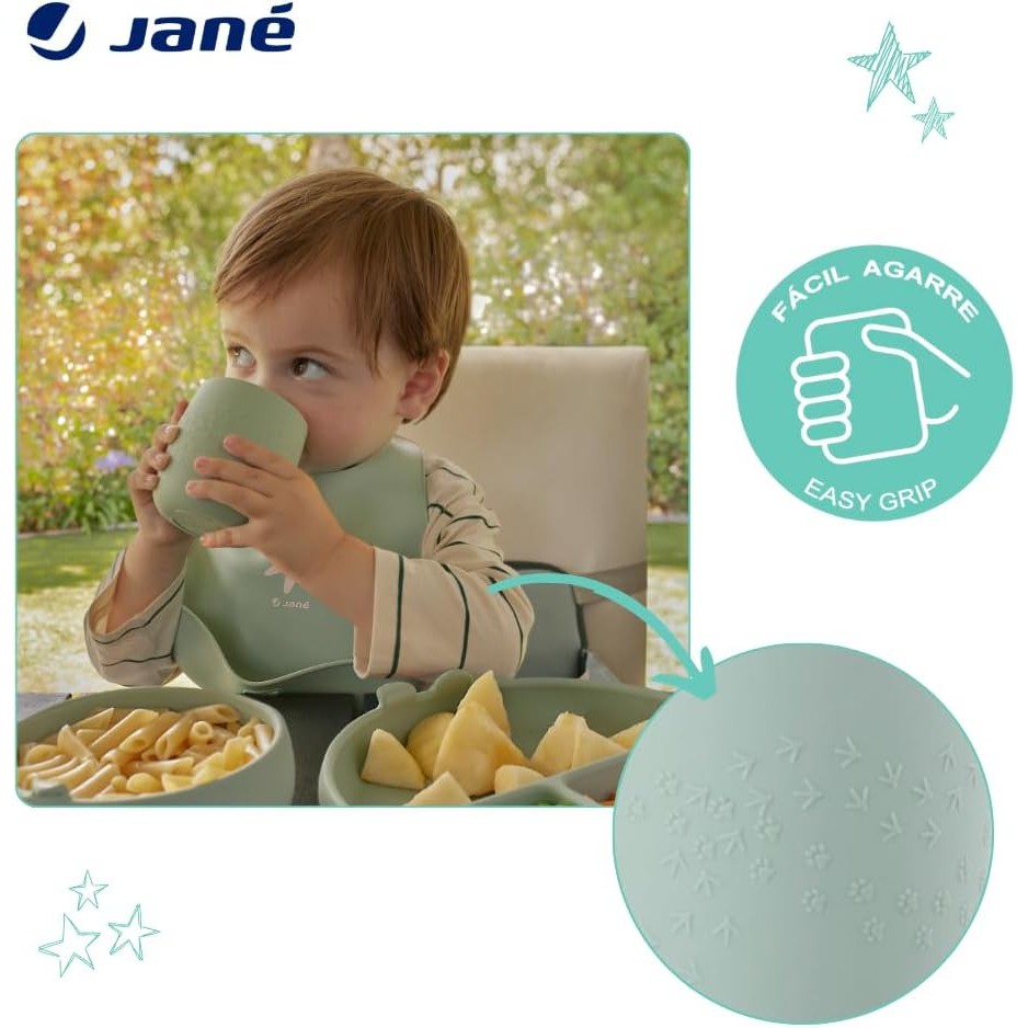 Jane Silicone Anti-Drip Cup Pale Non-Slip Convertible