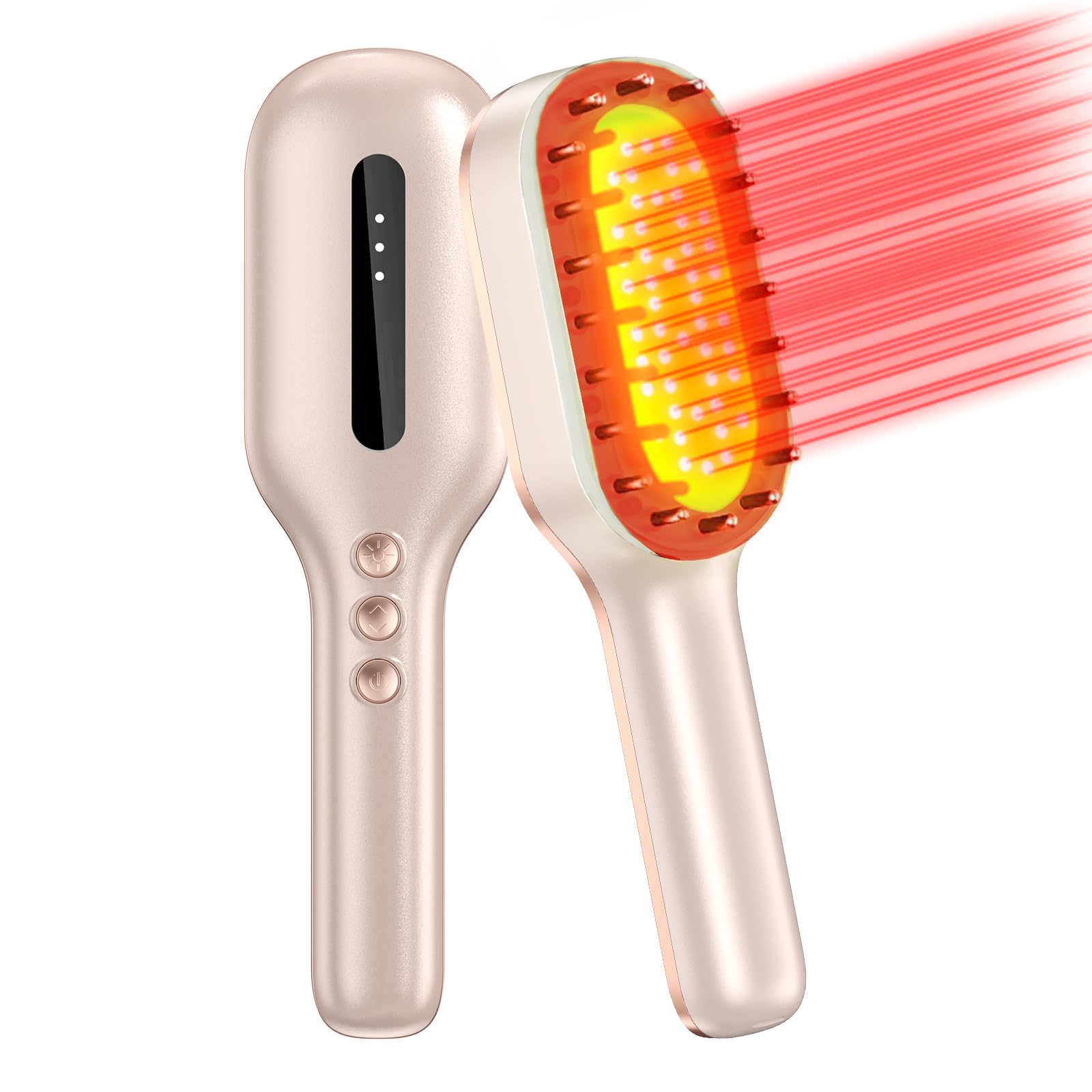 Laser Therapy Hair Growth Comb,FDA Cleared Laser Hair Growth Device Red Light Electric Scalp Massager, promote hair growth in women and men,Red Blue Light - Medaid International