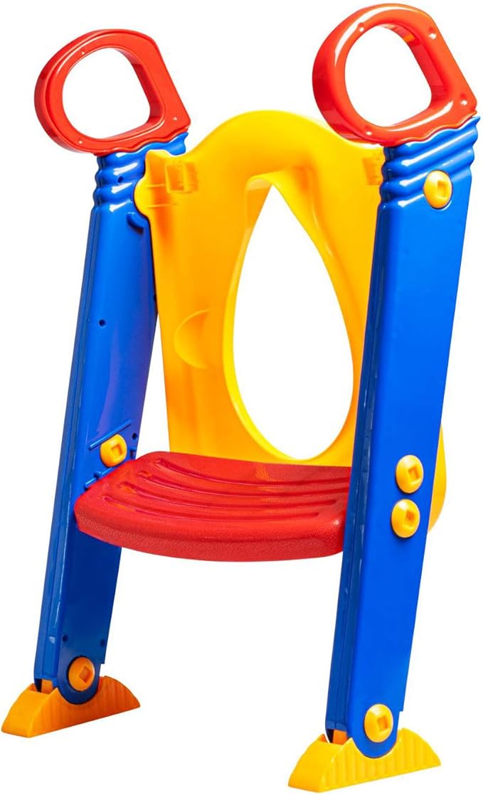 Baby Potty Training Seat – Foldable Toilet Trainer with Ladder