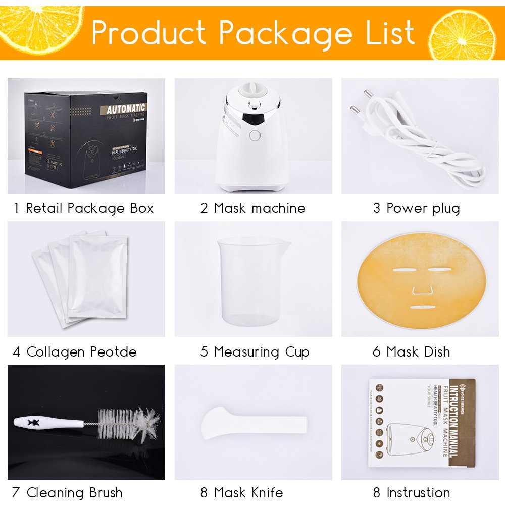 Face Mask Maker Facial Mask Machine with 32 Counts Collagen Pills Make Your Own Face Masks Kit Home Automatic DIY Face Mask Maker, Facial Cream Maker Gifts for Women Girls - Medaid International