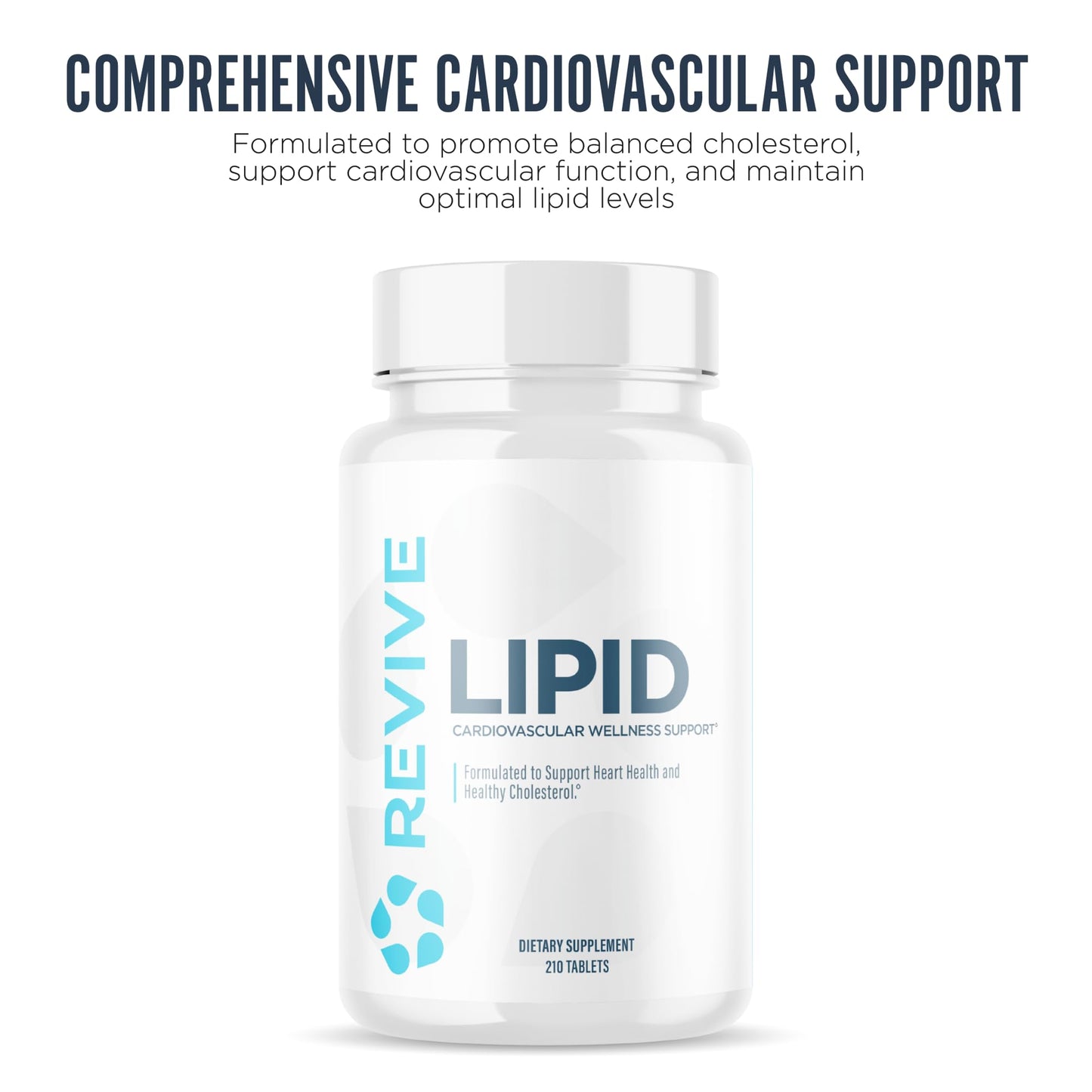 Revive MD Lipid Support Formula - Supplement Helps Maintain Healthy Cholesterol Levels, Endothelial Health & Triglyceride Levels - Beta Sitosterol, Citrus Bergamot & Pantethine (30 Servings) - Medaid International