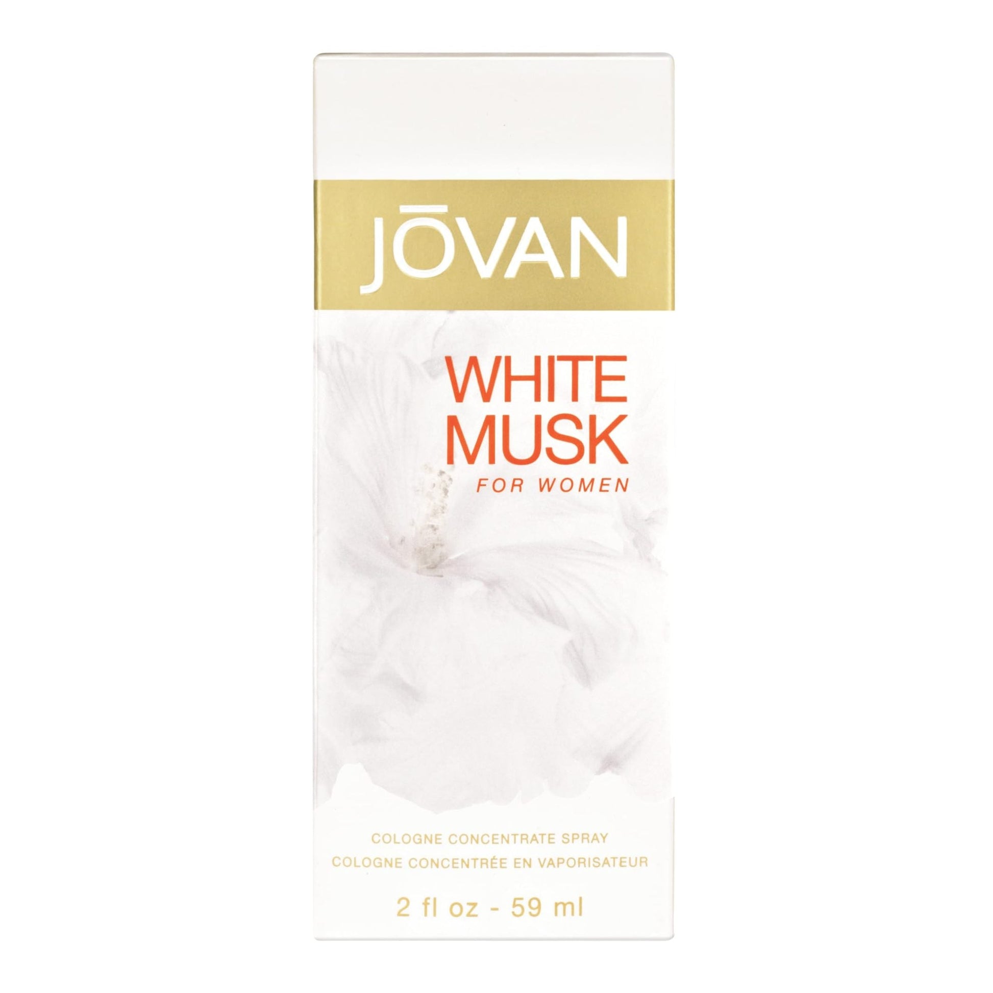 Jovan White Musk for Women Eau de Cologne Spray 2 fl oz (Pack of 1), Notes of Jasmine, Musk, and Amber, Women's Fragrance, Long Lasting, Everyday Fragrance, Travel Size - Medaid International