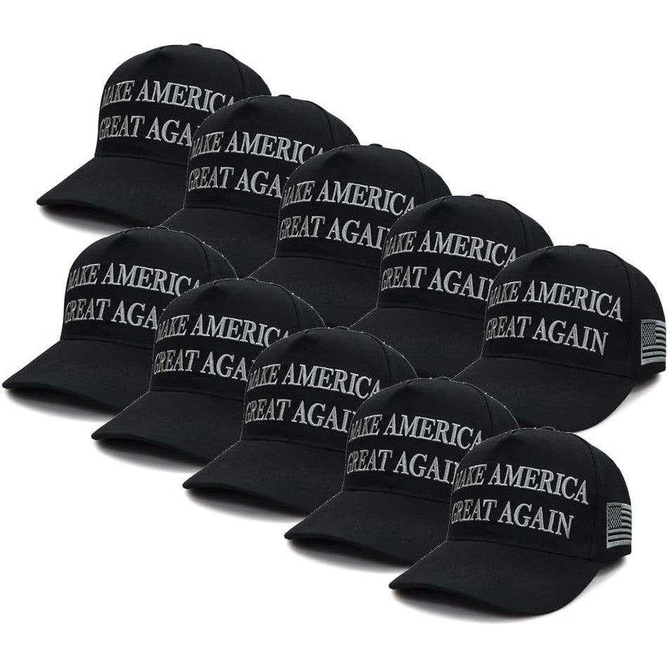 AirPlace Dark MAGA Hat, Make American Great Again Hat 2024, 45-47 Trump Hats Never Surrender Slogan Baseball Cap - Medaid International
