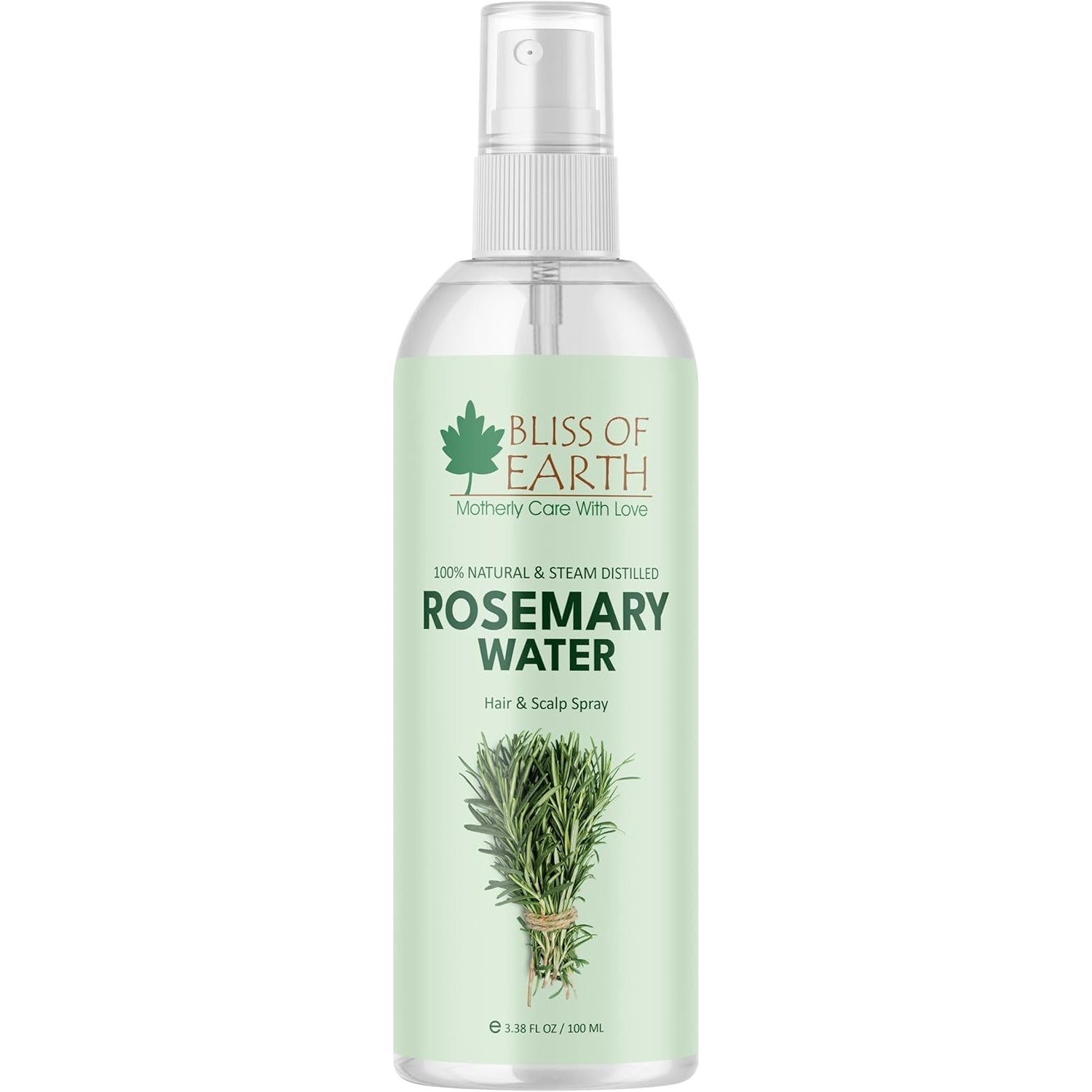 Bliss of Earth Rosemary Water Spray For Hair Growth 100ml, 100% Natural Steam Distilled Rosemary Water For Hair & Skin, Helps Reduce Hair fall, Strengthens Hair. - Medaid International