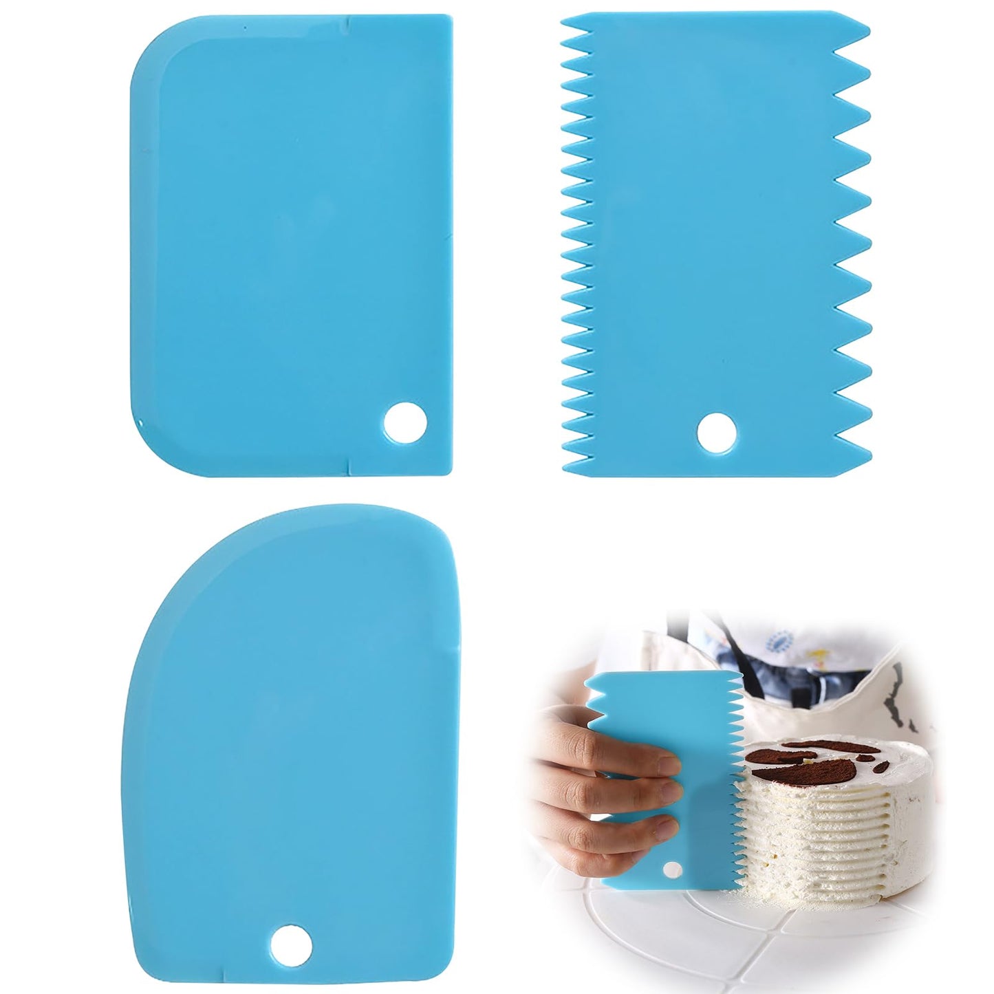 Cake Cream Scraper Teeth 3PCS/Set