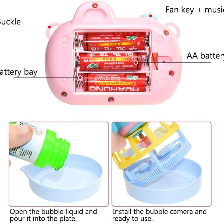 Fan Shape Soap Bubble Gun