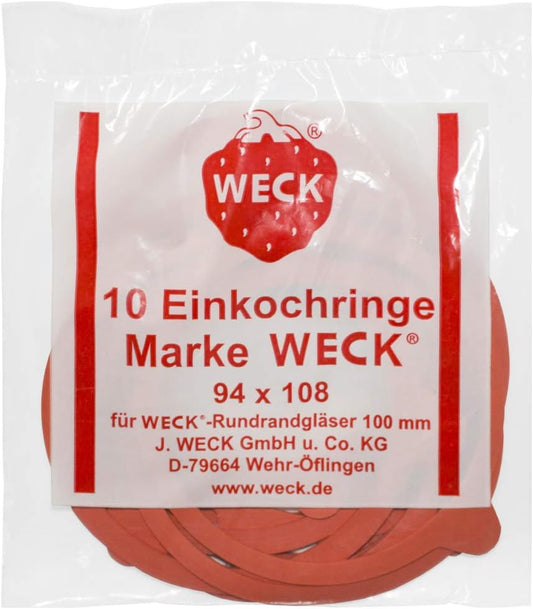 Weck Rubber Rings 94x108mm for Boiled-in Glasses 10 pieces|Weck In Lebanon