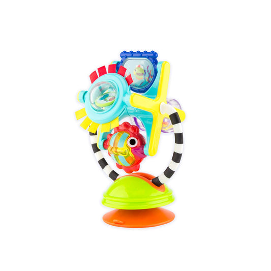 Sassy Fishy Fascination Station 2-in-1 Suction Cup High Chair Toy | Developmental Tray Toy for Early Learning | For Ages 6 Months and Up