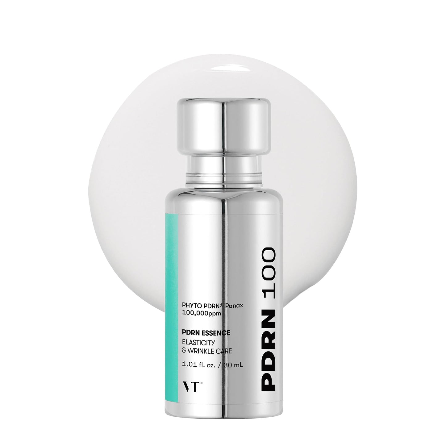 VT COSMETICS PDRN 100 Essence, Intensive Glow Serum, 100,000ppm Vegan PDRN, Skin Restoration & Plumping, Hydrating & Moisturizing, Firming, Fine Lines, Korean Skincare 1.01 fl. Oz. - Medaid International