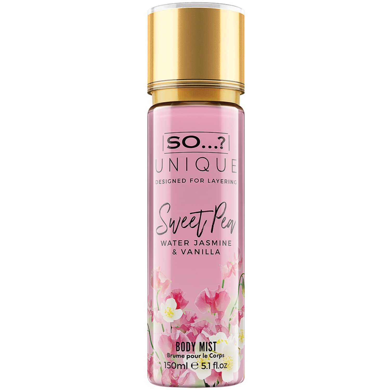 So…? Unique Sweet Pea Body Mist - Perfect Gifts For Women - Vanilla Perfume With Floral, Fruity Notes And Musk - Ideal Perfume For Women - 5.1 oz - Medaid International