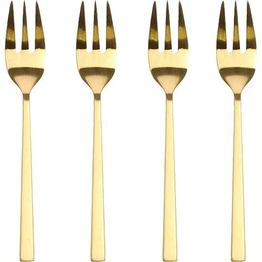 Bitz Living Cake Cutlery Fork Length 14.4cm 4Pcs Brass