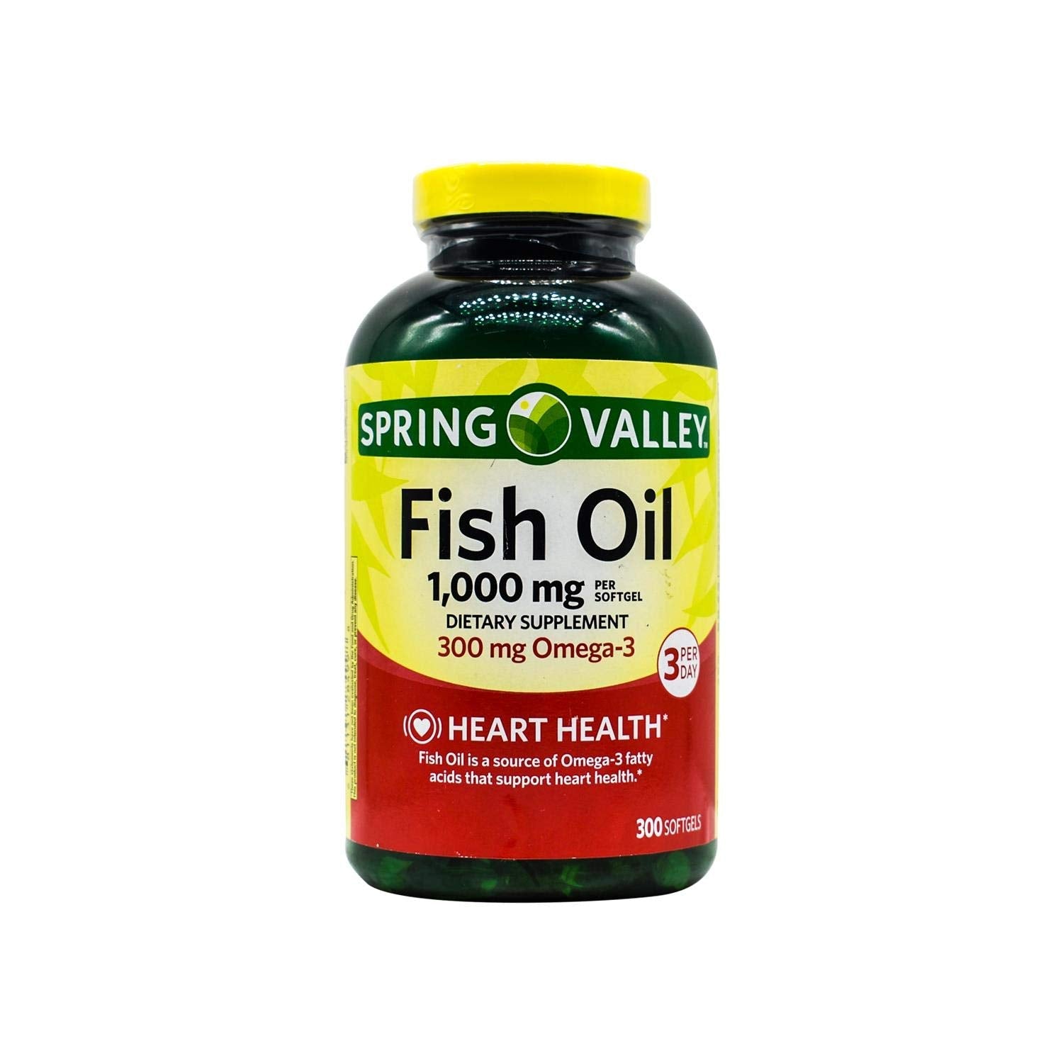 Spring Valley - Fish Oil 1000 mg, 300 Softgels - Medaid International