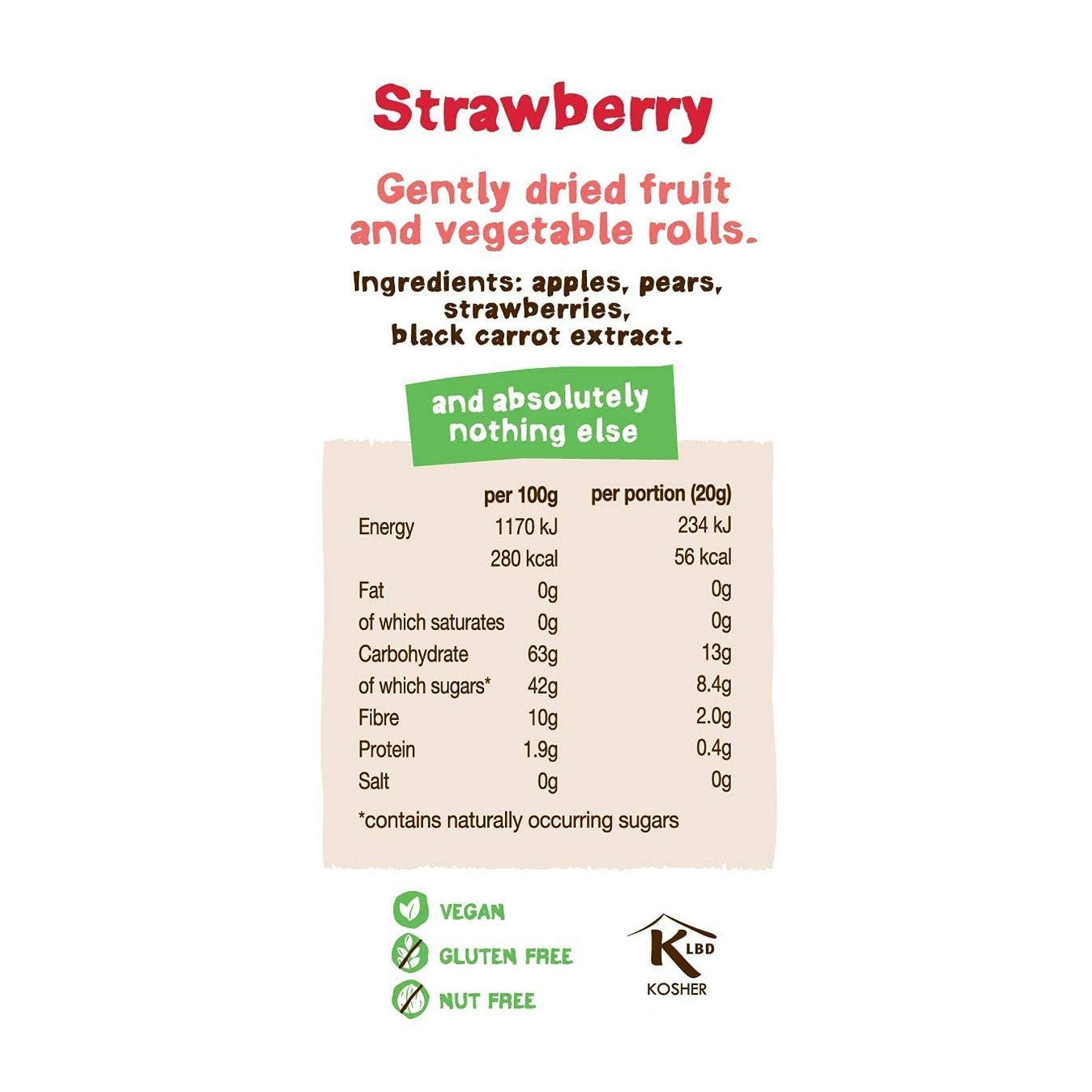 Bear Yoyo 100 Percent Fruit Rolls Strawberry 20 g (Pack of 18) - Medaid International