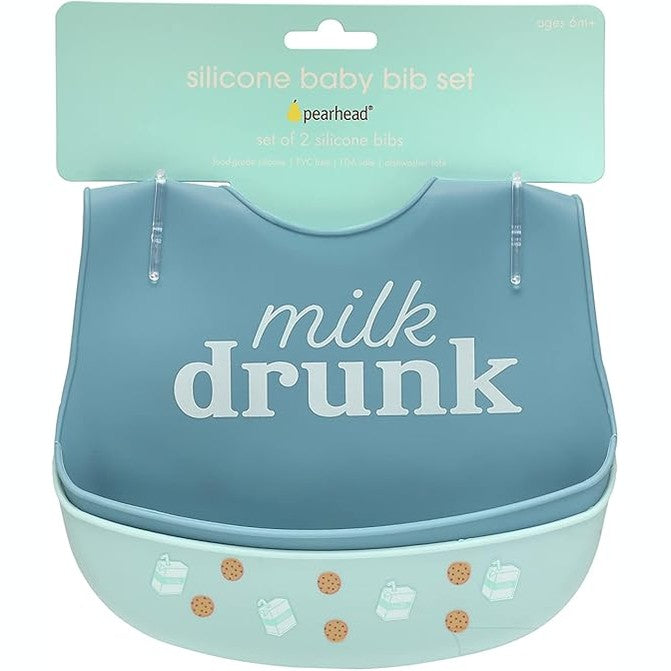 Pearhead - Silicone Bib Set Of 2 - You're A Peach