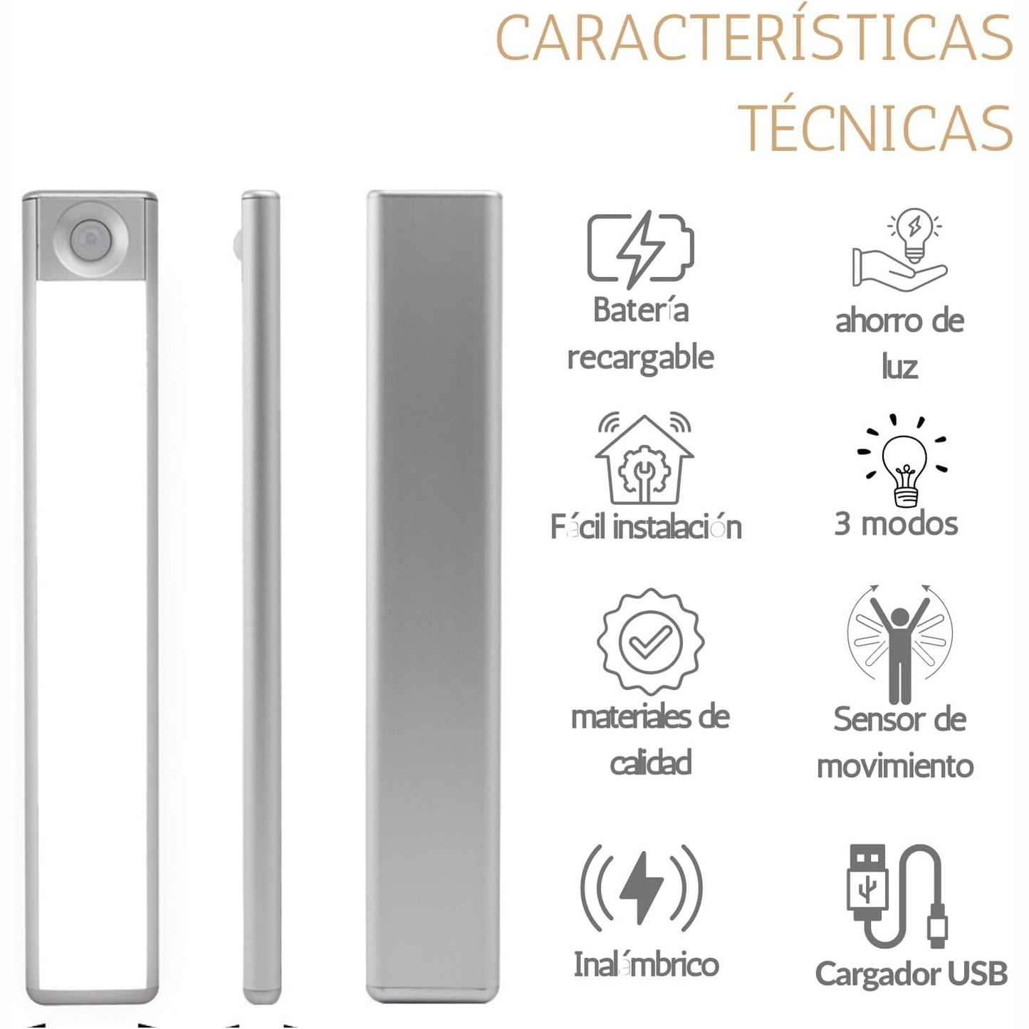 LED Light Sensor 20 cm 3 colors in 1