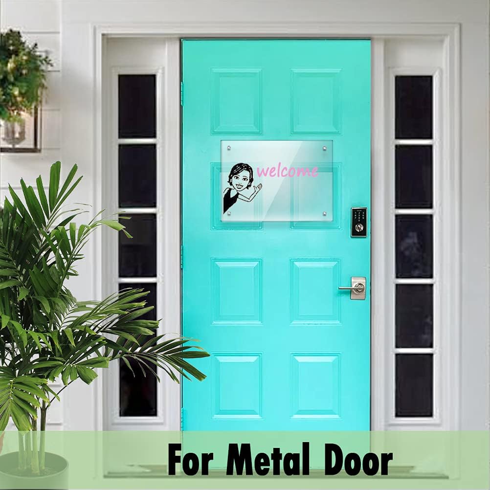 ChicRosa RR RAXMIN Acrylic Note Board Refrigerator Dry Erase Board Magnetic Clear 15”x11" Includes 4 Dry Erase Markers