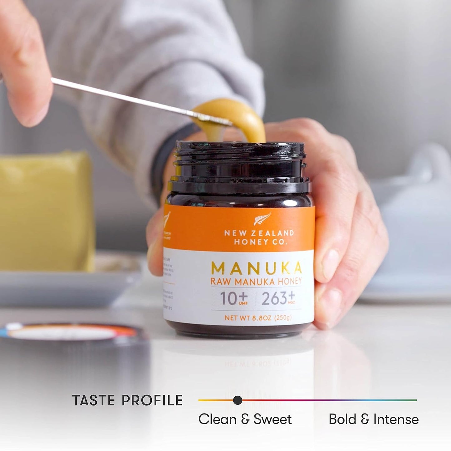 New Zealand Honey Co. Raw Manuka Honey UMF 10+ | MGO 263+, 8.8oz / 250g | Organic Medical Grade Manuka Honey for Daily Wellness, Skin Care & Dogs - Medaid International