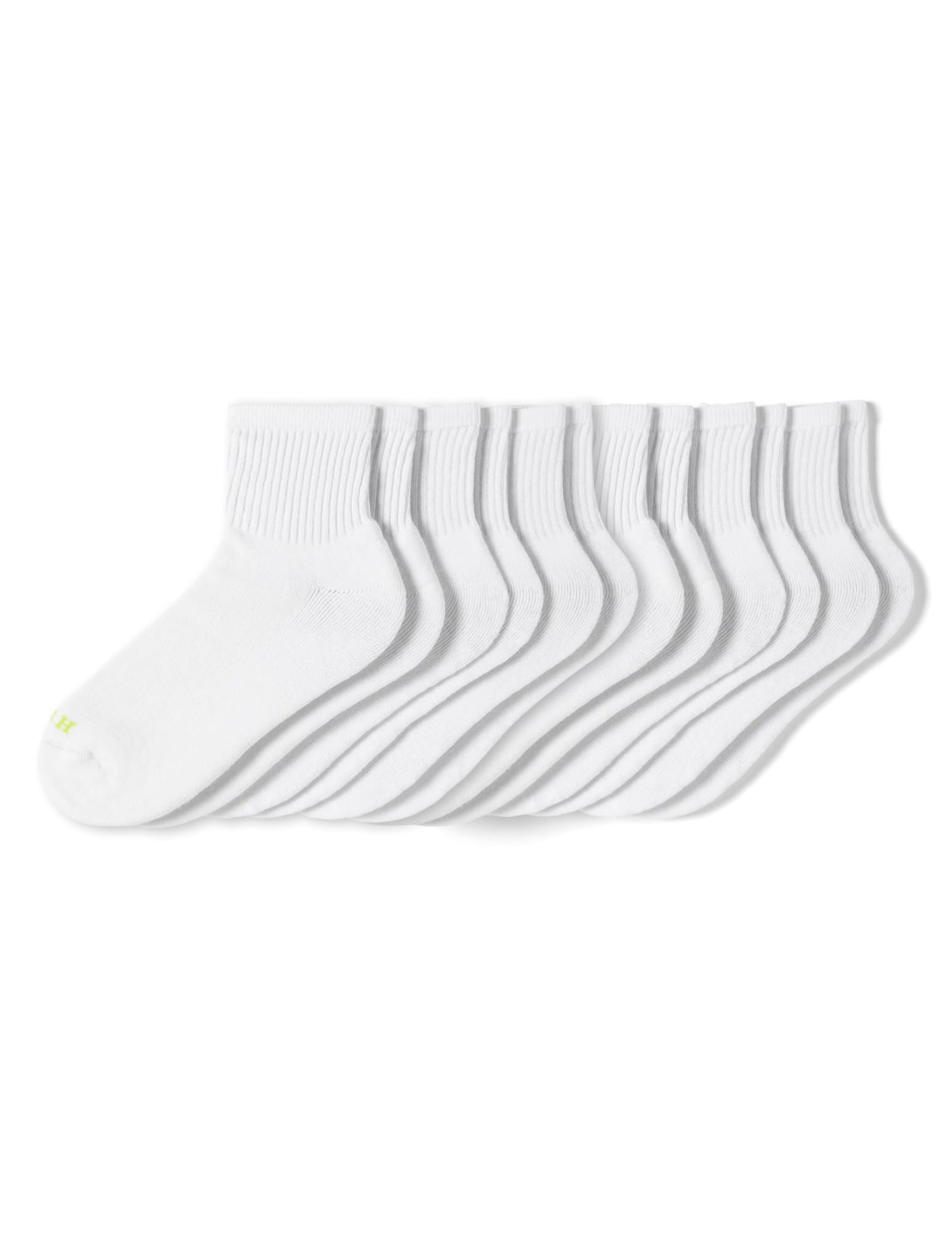 Hue Women's Mini Crew Sock 6-Pack, White, One Size - Medaid International