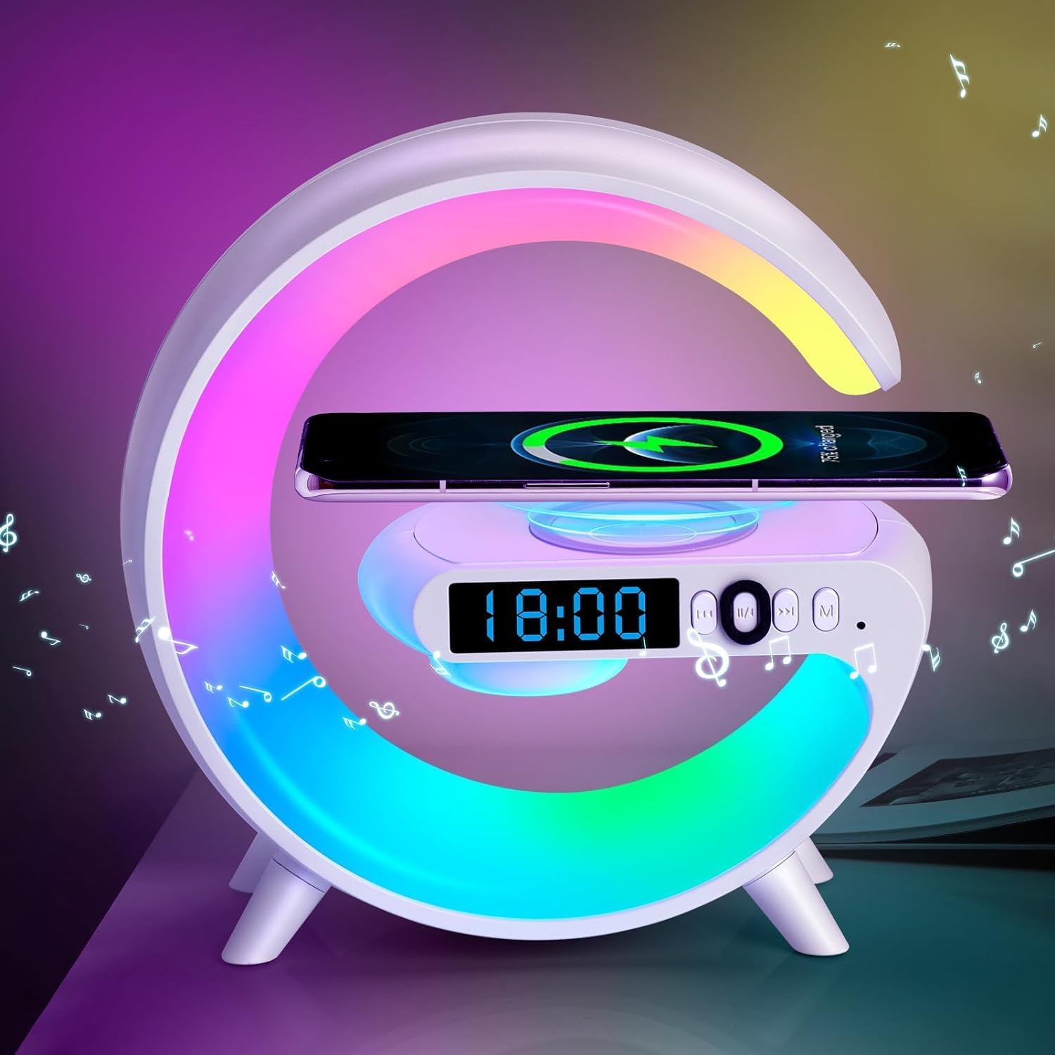 4 in 1 Wireless Charger Night Light Lamp
