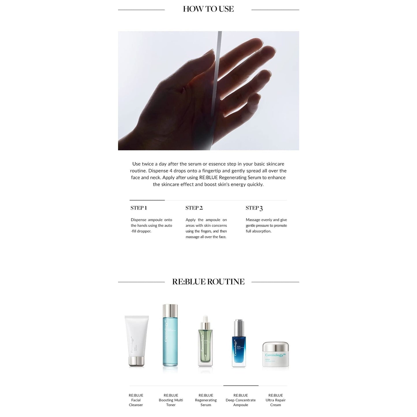 JoseonGotElephant Bunble Carenology Reblue Deep concetrate Ampoule + JoseonGotElephant Cotton pad Korean Cosmetics K-Beauty ABG Skin ABG Style - Medaid International