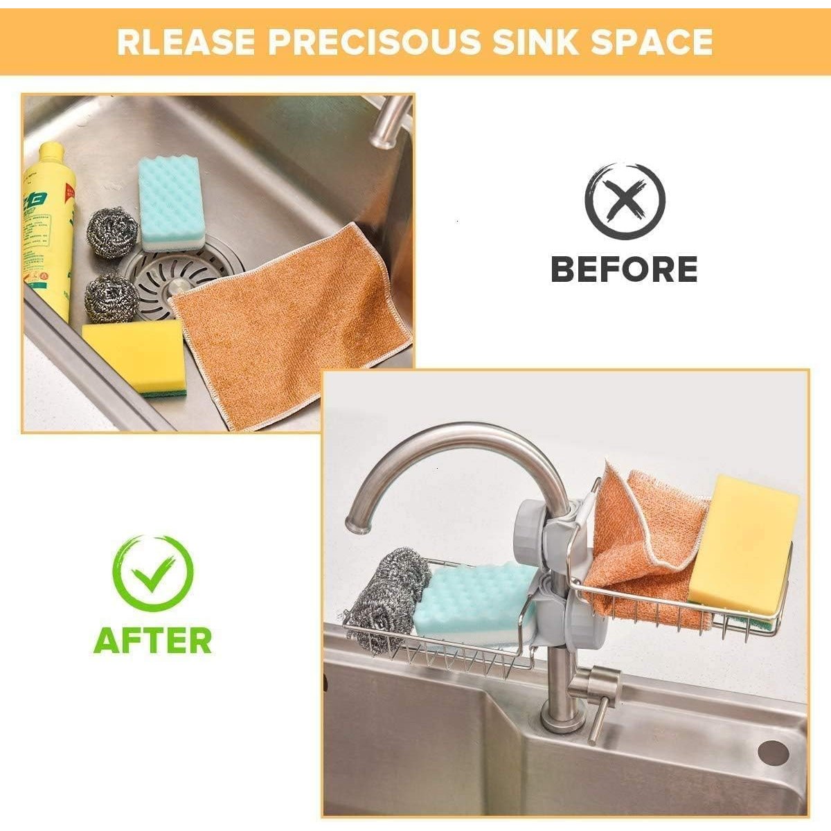 Detachable Faucet Drain Rack