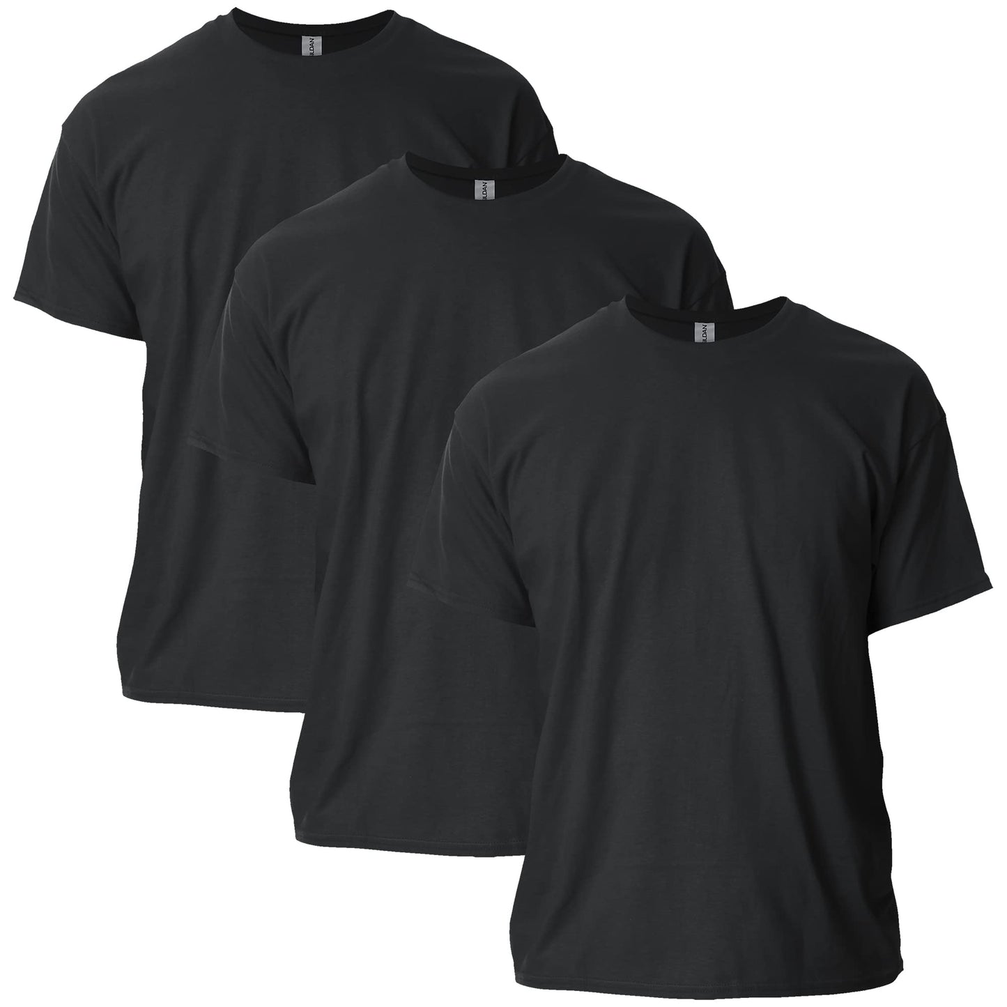 Gildan Adult Ultra Cotton T-Shirt, Style G2000, Multipack, Black (3-Pack), 4X-Large - Medaid International
