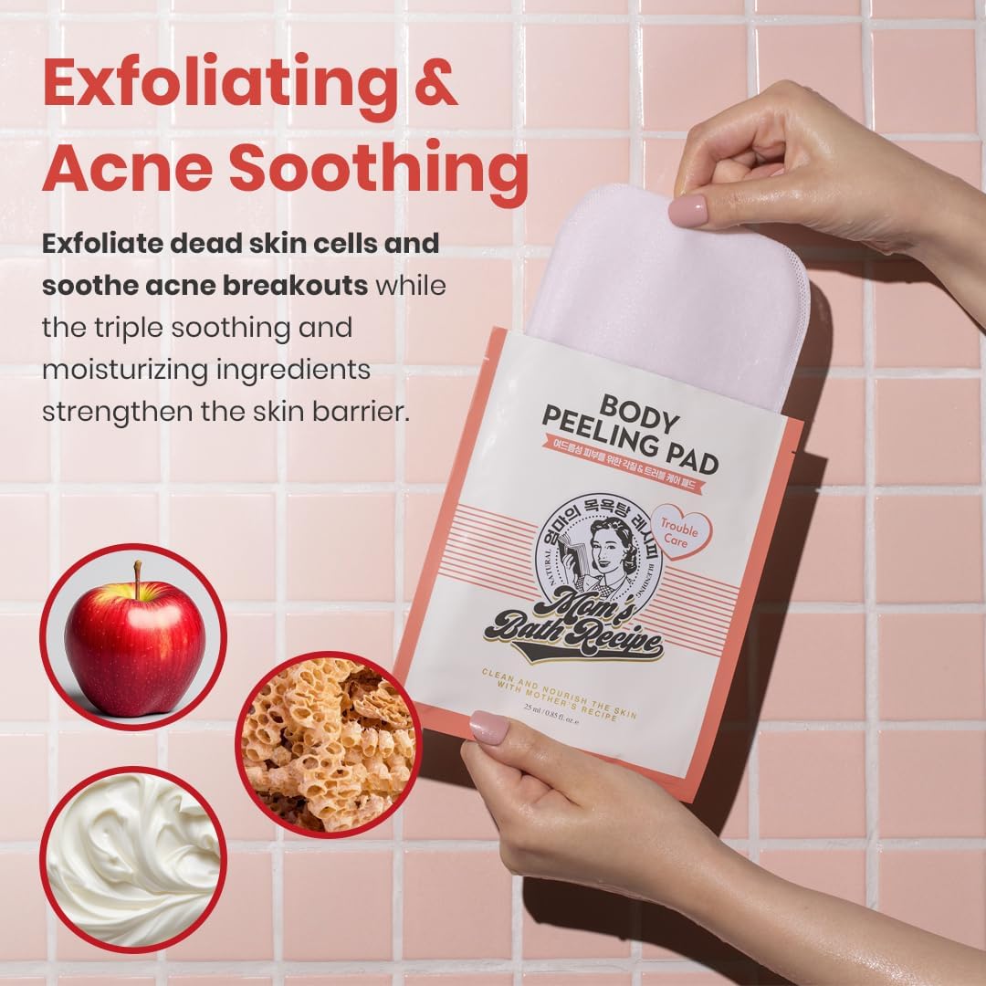 Mom’s Bath Recipe X8 Korean Body Peeling Pad Trouble Care