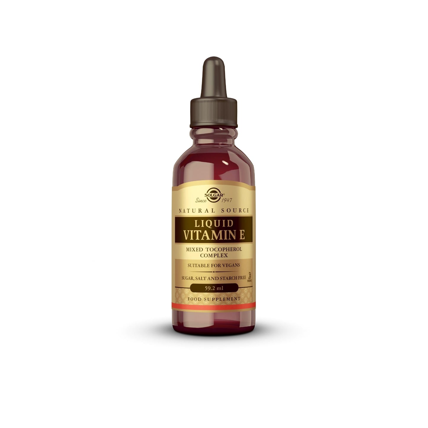 Solgar, Liquid Vitamin E (with Dropper), 2 Ounce - Medaid International