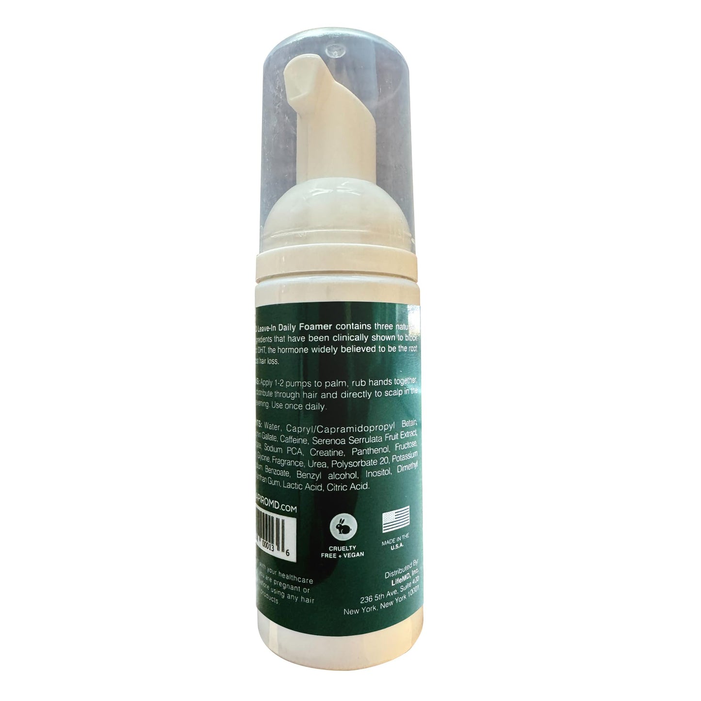 Shapiro MD Hair Growth Experts Leave-In Daily Foam, DHT Fighting Vegan Formula for Thinning Hair Developed by Dermatologists, Experience Healthier, Fuller & Thicker Looking Hair - 4 Month Supply - Medaid International