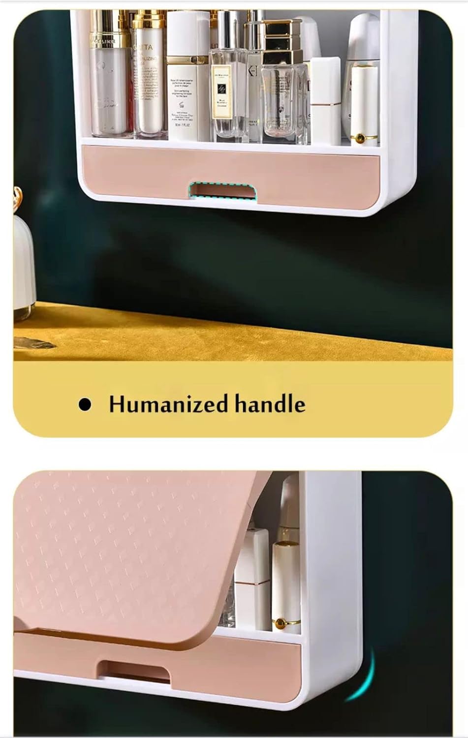 Wall Mount Makeup Display Cases Storage Box