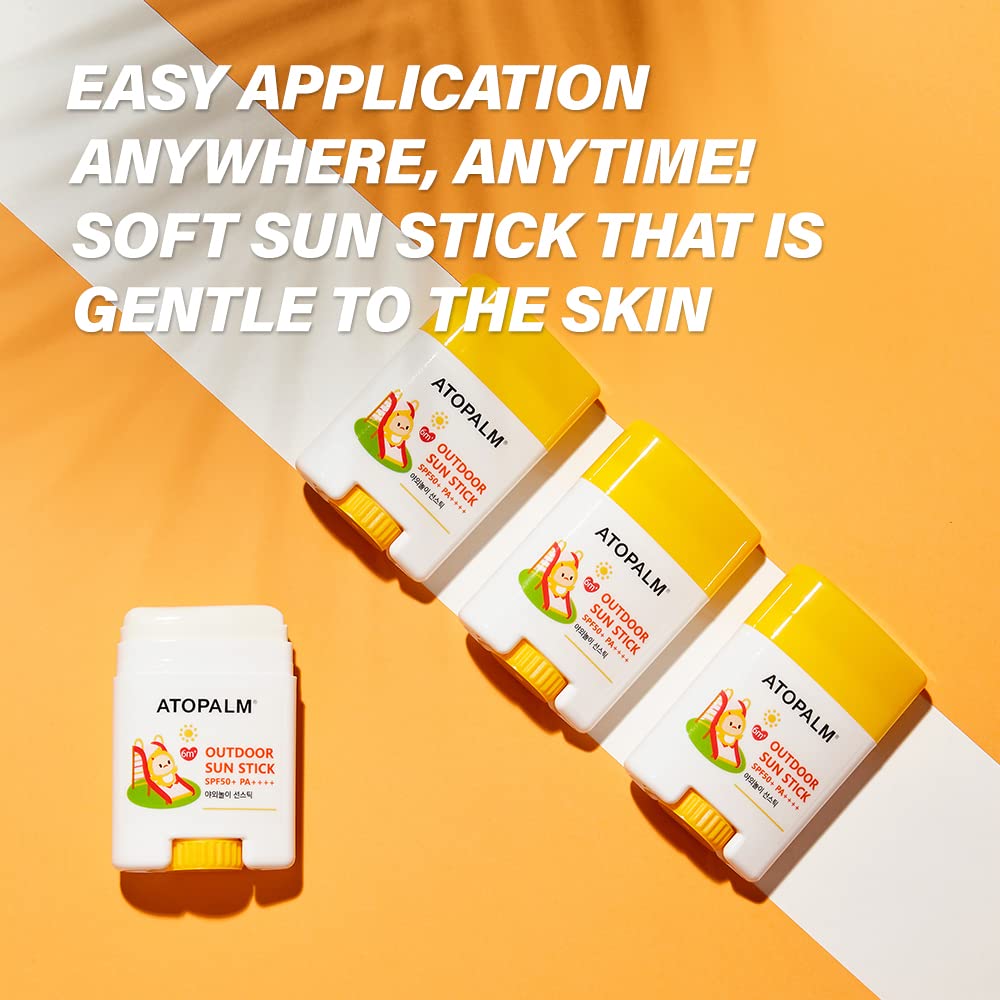 ATOPALM Outdoor Sun Stick SPF50+ PA++++ 21g | Non-Greasy Matte Mineral Sunscreen | Soothing Skin Care | Facial Moisturizer with SPF | Korean Sun Protection - Medaid International