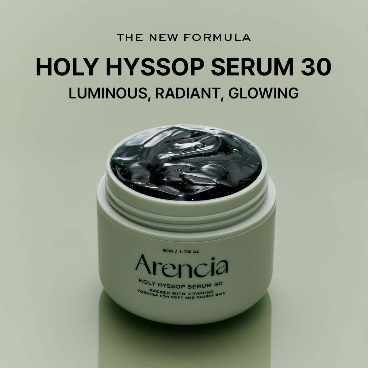 Arencia Glow Hyssop Overnight Face Mask Serum - hydrating & Anti-Aging Serum for younger looking Korean Glass Skin, Vitamin A, C, E, Niacinamide, Peptide - Medaid International