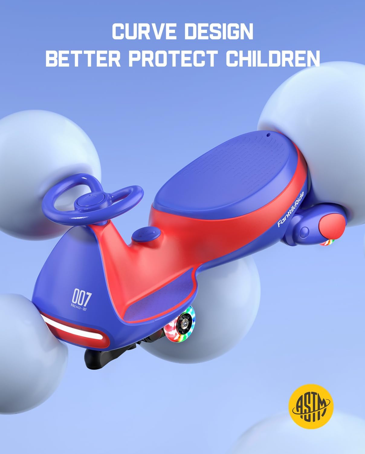 FanttikRide N7 Pro Electric Wiggle Car with Pedal