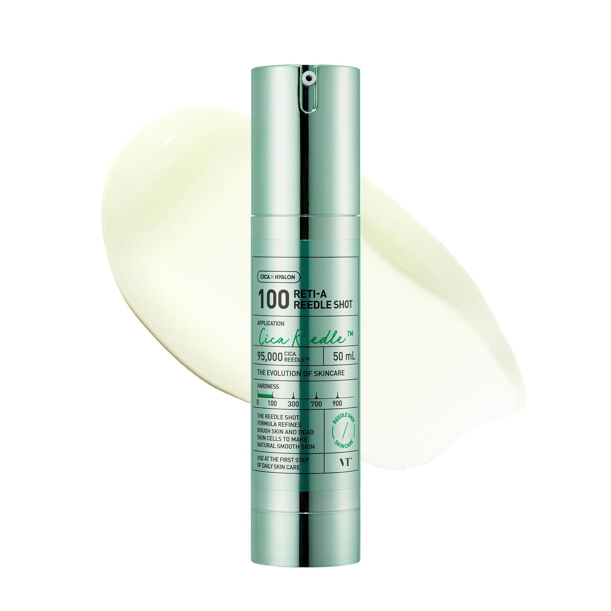 VT COSMETICS Reti-A Reedle Shot 100, Retinol(Vitamin A) Microneedling Serum, Repairing Exosome, Ideal for Retinol Beginner, Glass Skin, Korean Skin Booster 1.69Fl Oz(50ml) - Medaid International