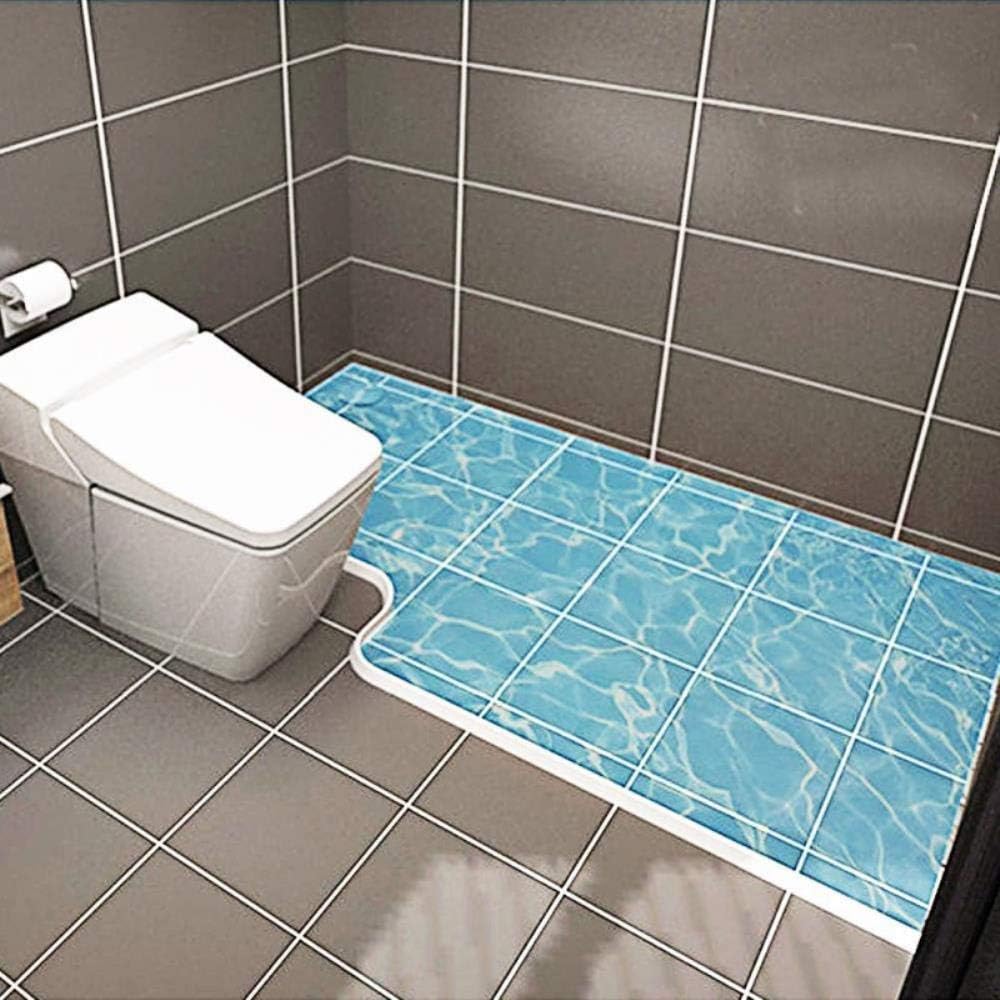 Silicone Shower Water Barrier Strip + Glue