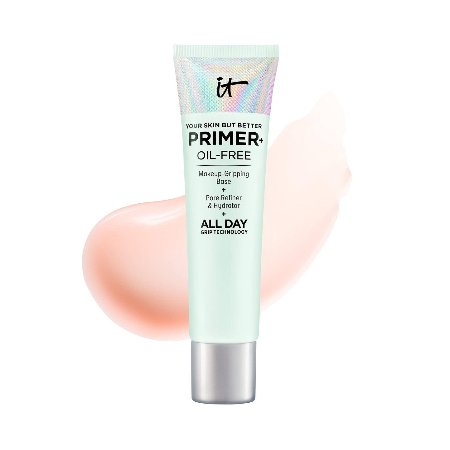 IT Cosmetics Your Skin But Better Makeup Primer+ - Extends Makeup Wear, Hydrates Skin, Refines the Look of Pores - With Glycerin, Bark Extract & Ginger Root Extract - Oil-Free Formula - 1 fl oz - Medaid International