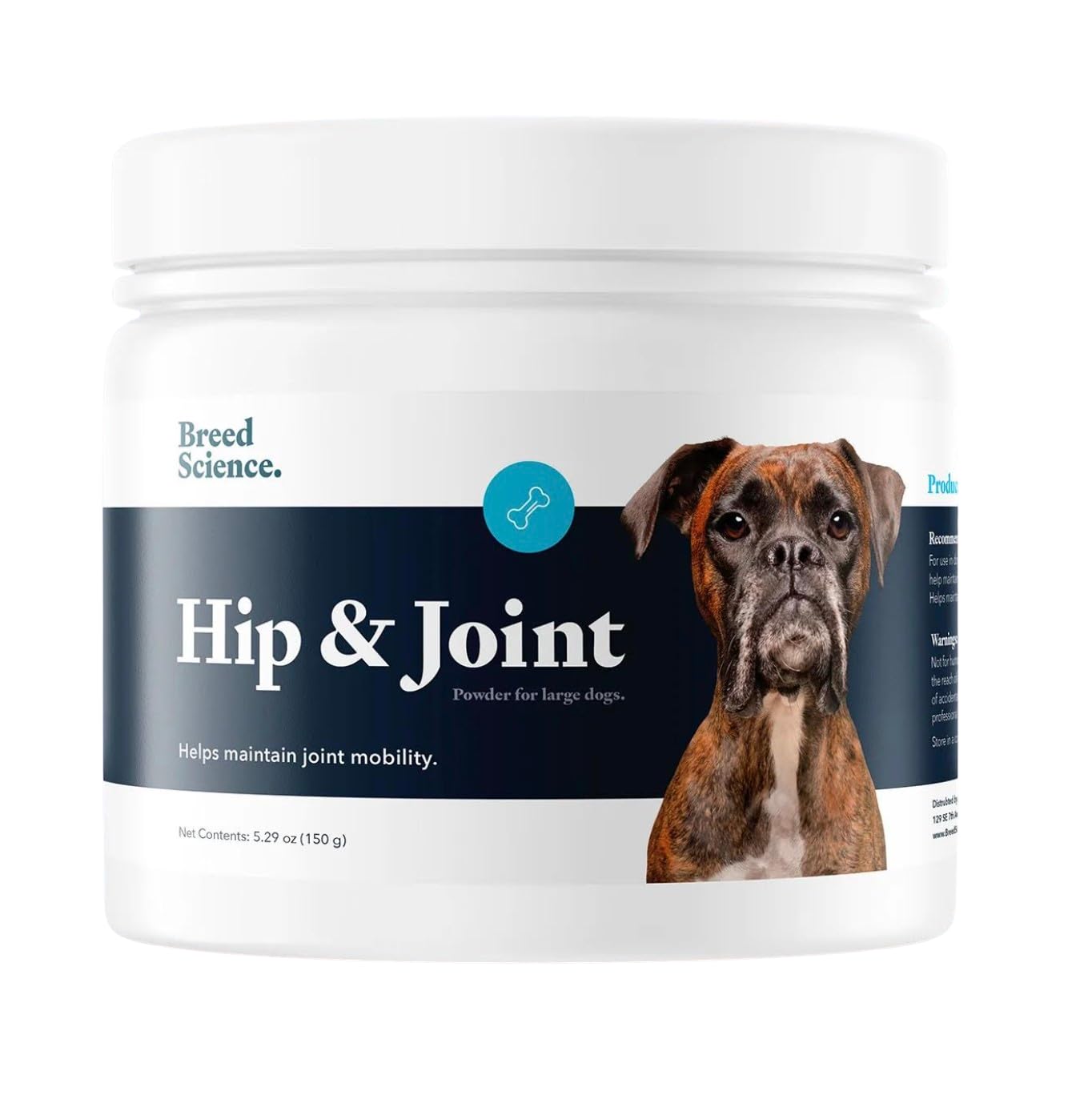 Hip and Joint Food Supplement for Dogs, Large Breeds- Glucosamine and Chondroitin Powder with Green Lipped Mussel - Pain, Inflammation Relief with Vitamins - Senior Health Supplies for Arthritis