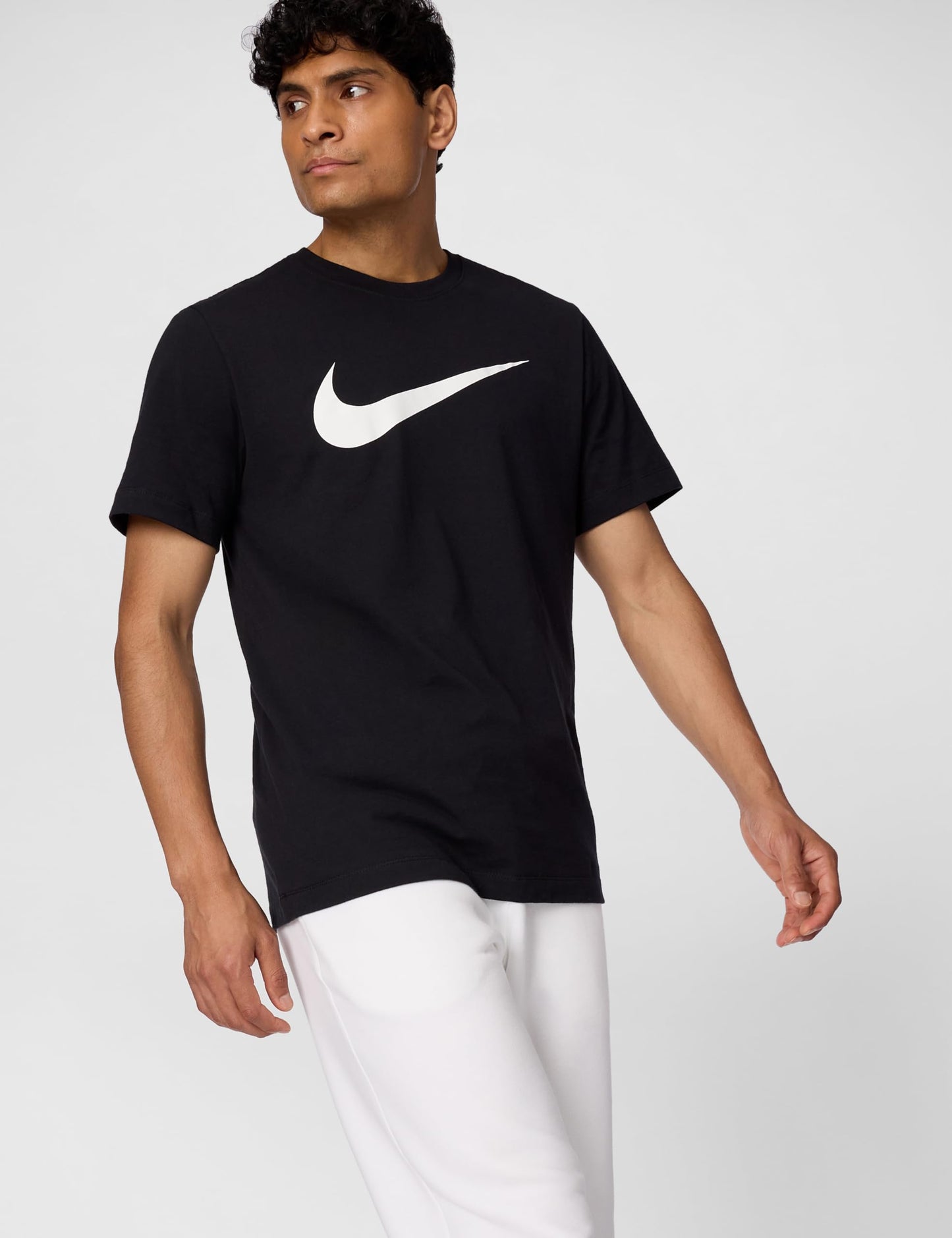 Nike Men's Sportswear Icon Swoosh T-Shirt, Black/White, 2XL - Medaid International