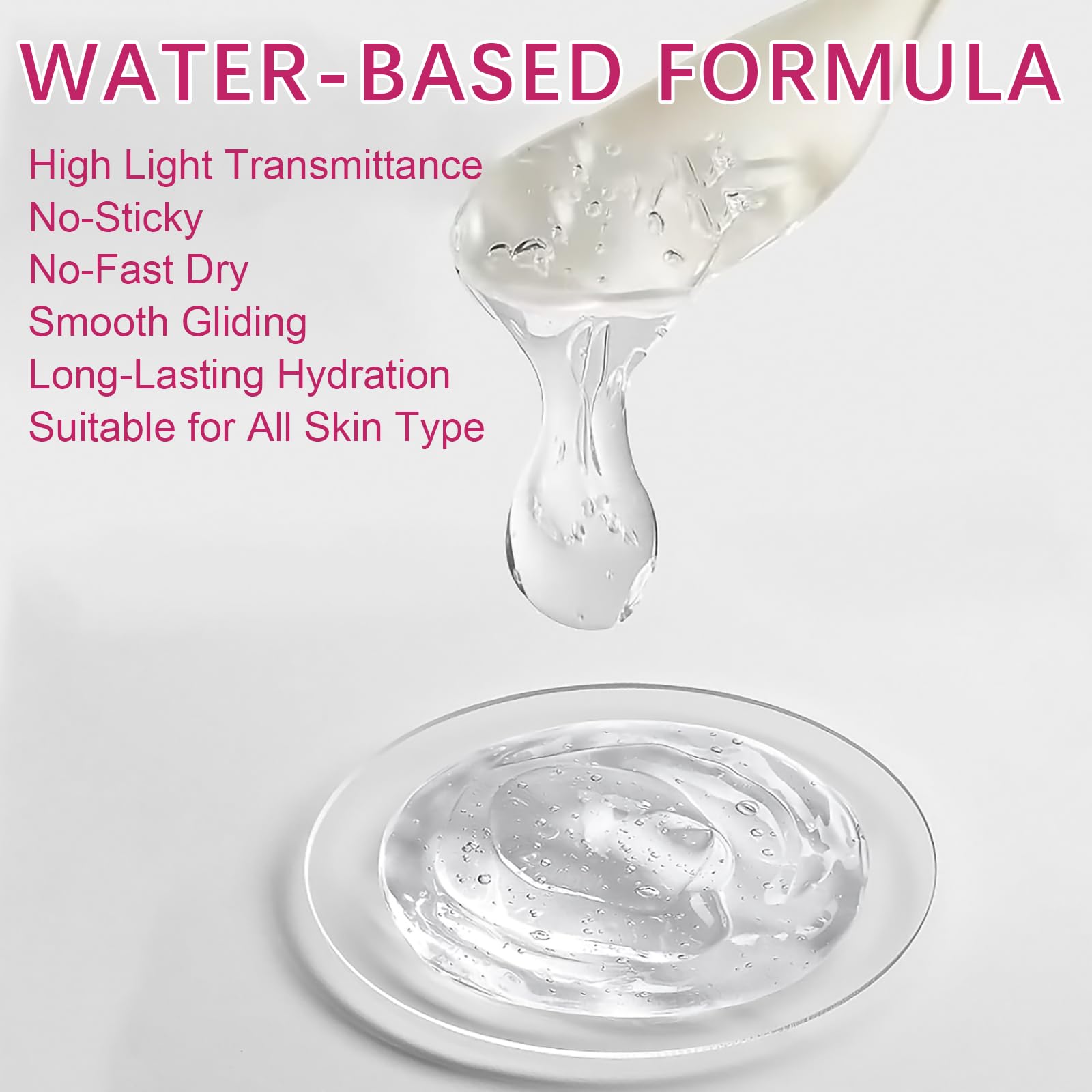 YMEYFAN 2.5L Large Conductive Gel for Microcurrent Facial Device, Radio Frequency Laser Hair Removal Cooling Gel, Sulfate & Phthalate-Free, Sodium Hyaluronate, Ceramide AP for Skin Soothing Hydrating - Medaid International