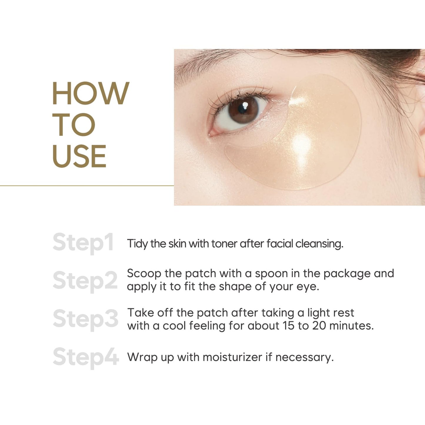 Gold Hydrogel Eye Patch 60ea (30pairs) - Medaid International