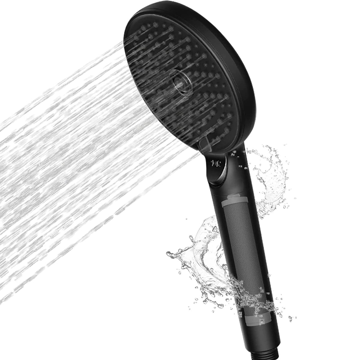 JOMOO Shower Head, Purifies Water Remove Chlorine Filter Shower Head, High Pressure Water Saving 3 Modes Handheld Shower Head Prevent Hair Loss