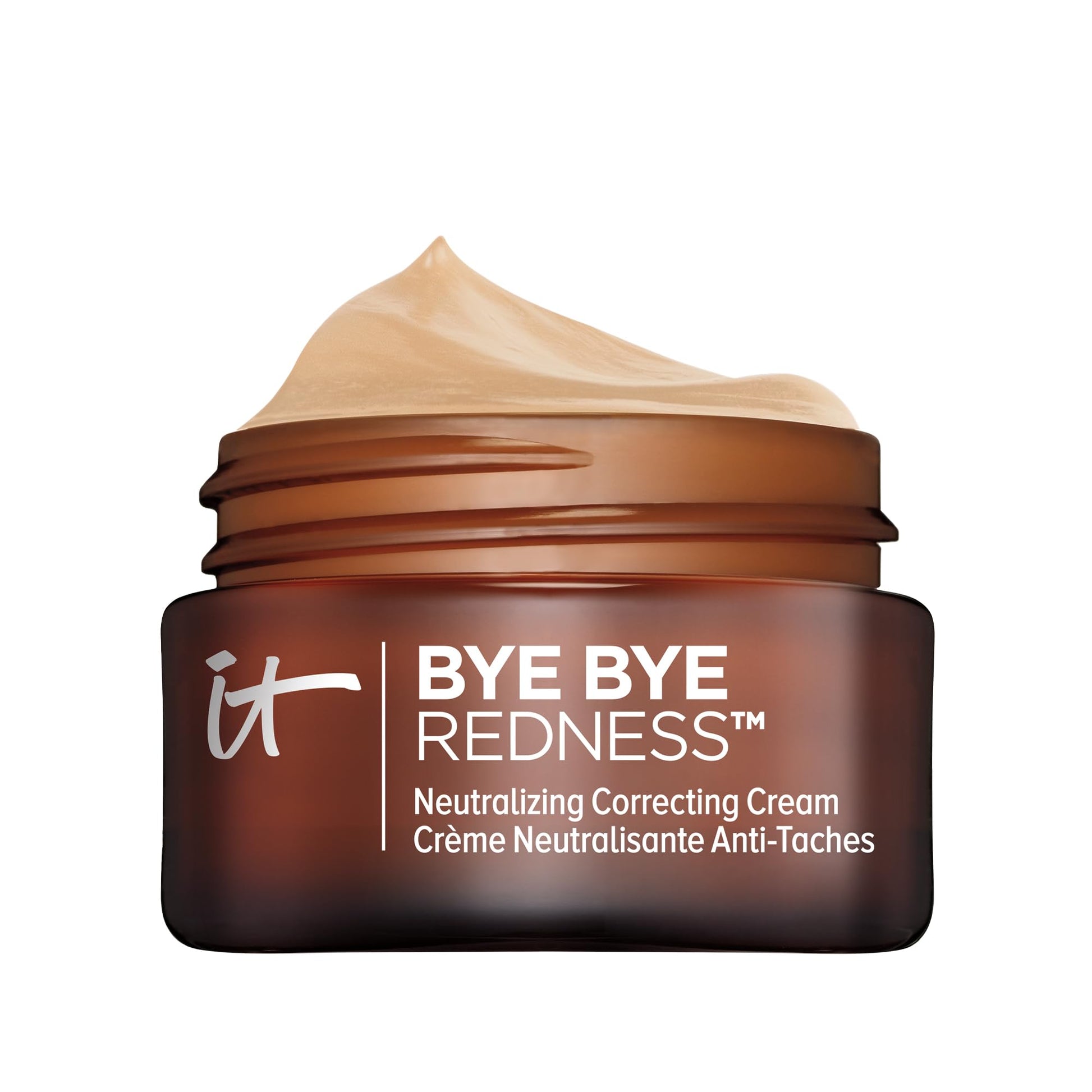 IT Cosmetics Bye Bye Redness Full Coverage Color Correcting Cream (Neutral Beige) - Redness Neutralizing Tinted Face Moisturizer, 12HR Hydration, Hyaluronic Acid, Colloidal Oatmeal - 0.37 fl oz - Medaid International
