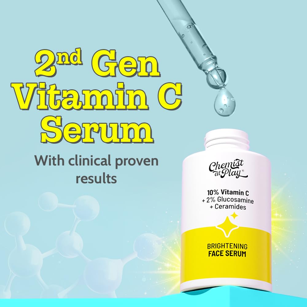 Chemist At Play Vitamin C Face Serum | Lightweight Daily Serum for Skin Care Routine | 30ml - Medaid International