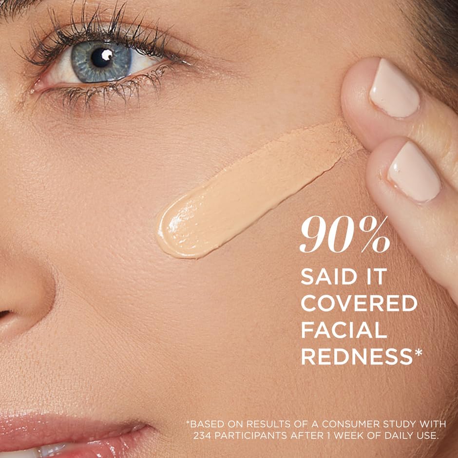 IT Cosmetics Bye Bye Redness Full Coverage Color Correcting Cream (Light Beige) - Redness Neutralizing Tinted Face Moisturizer, 12HR Hydration, Hyaluronic Acid, Colloidal Oatmeal - 0.37 fl oz - Medaid International
